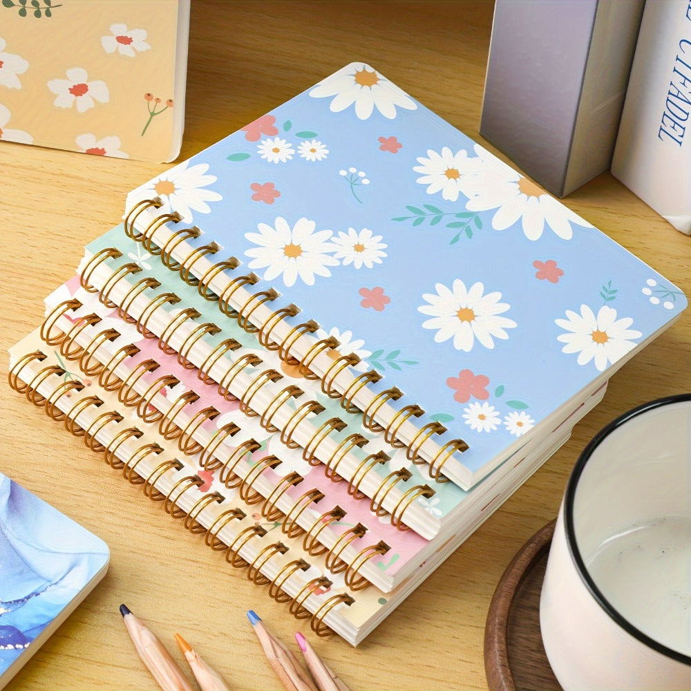 A6 Spiral Notebooks 8 Pack - Floral Design College Ruled Journals with Tear-Off Pages | Portable Memo Pads for Students & Office | Gift Set - product image 7