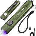 Tactical Flashlight Green Laser UV 3-in-1 | 1500 Lumen Slim EDC Multi-Function Light with White Light + UV365 Ultraviolet + Green Laser Beam | USB Rechargeable for Home Outdoor Dai - product image 15