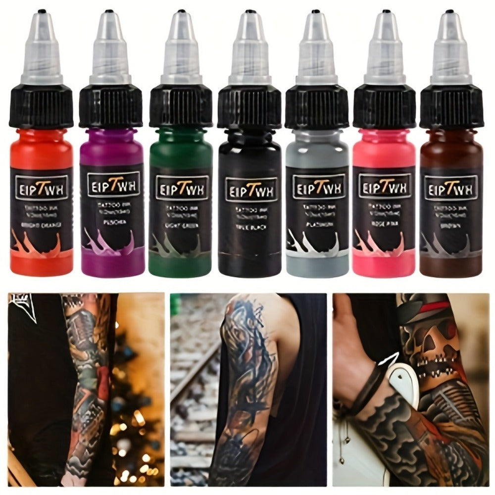 Tattoo Ink Set 14 Colors — EIPTWH 15ml Vivid Pigment Kit, Long-Lasting Skin-Safe Formula, Complete Professional & Beginner Color Palette for Body Art - product image 5