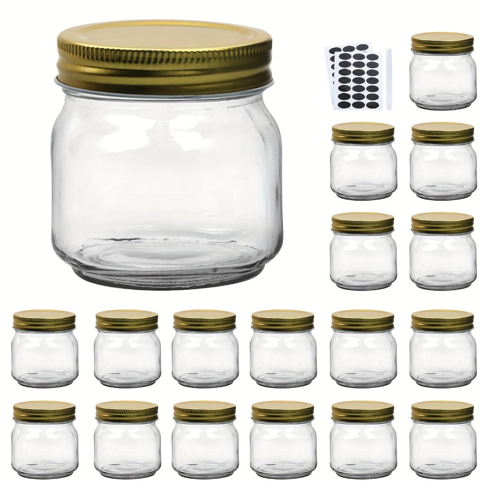 Mason Jars 8oz Glass Jars with Lids – 9/18/27/36 Pack Regular Mouth Canning Jars for Storage, Spices, Jelly, Jam, Honey & Caviar | Dishwasher Safe Spiral Lid Kitchen Storage Contai - product image 2
