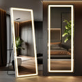 Full Length Mirror with LED Lights & Touch Sensor – 64"x21" Dimmable Smart Floor Mirror, Wall Mount or Freestanding, Slim Modern Frame for Bedroom, Vanity & Dressing Room - product image 22