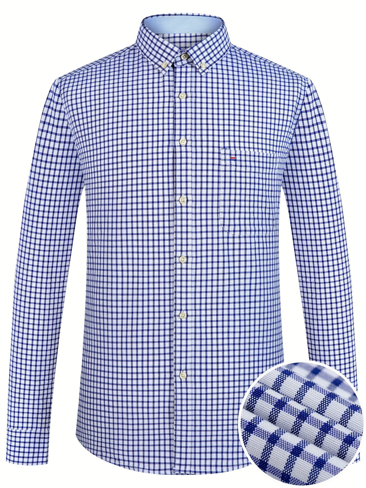 Men's Long Sleeve Shirt with Classic Stripes, Ideal for Business Formal Events, Perfect Gift for Him - product image 2