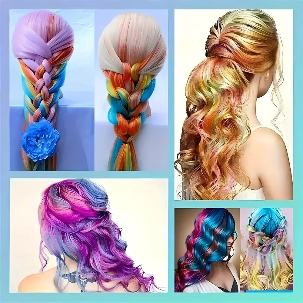 Temporary Hair Chalk Comb Set 11pcs 10 Colors Washable Hair Dye – Y2K Festival Halloween Christmas Birthday Stocking Stuffer Gift for Girls Kids Teens Adults All Hair Types - product image 8