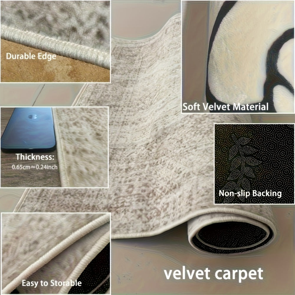 Large Area Rug for Living Room Bedroom – Soft Fluffy Persian Bohemian Style Floor Mat, Anti-Slip Backing, Machine Washable, Vintage Carpet for Modern & Traditional Decor, Multiple  - product image 11