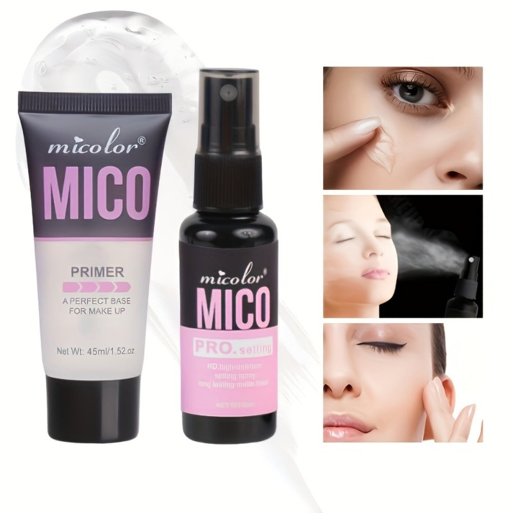 Pore Minimizing Makeup Primer Set 4pcs — HD Long-Lasting Finish Face Base, Complexion Enhancing Lightweight Formula Under 1fl oz, Travel-Friendly TSA-Approved, Flawless All-Day Wea - product image 2