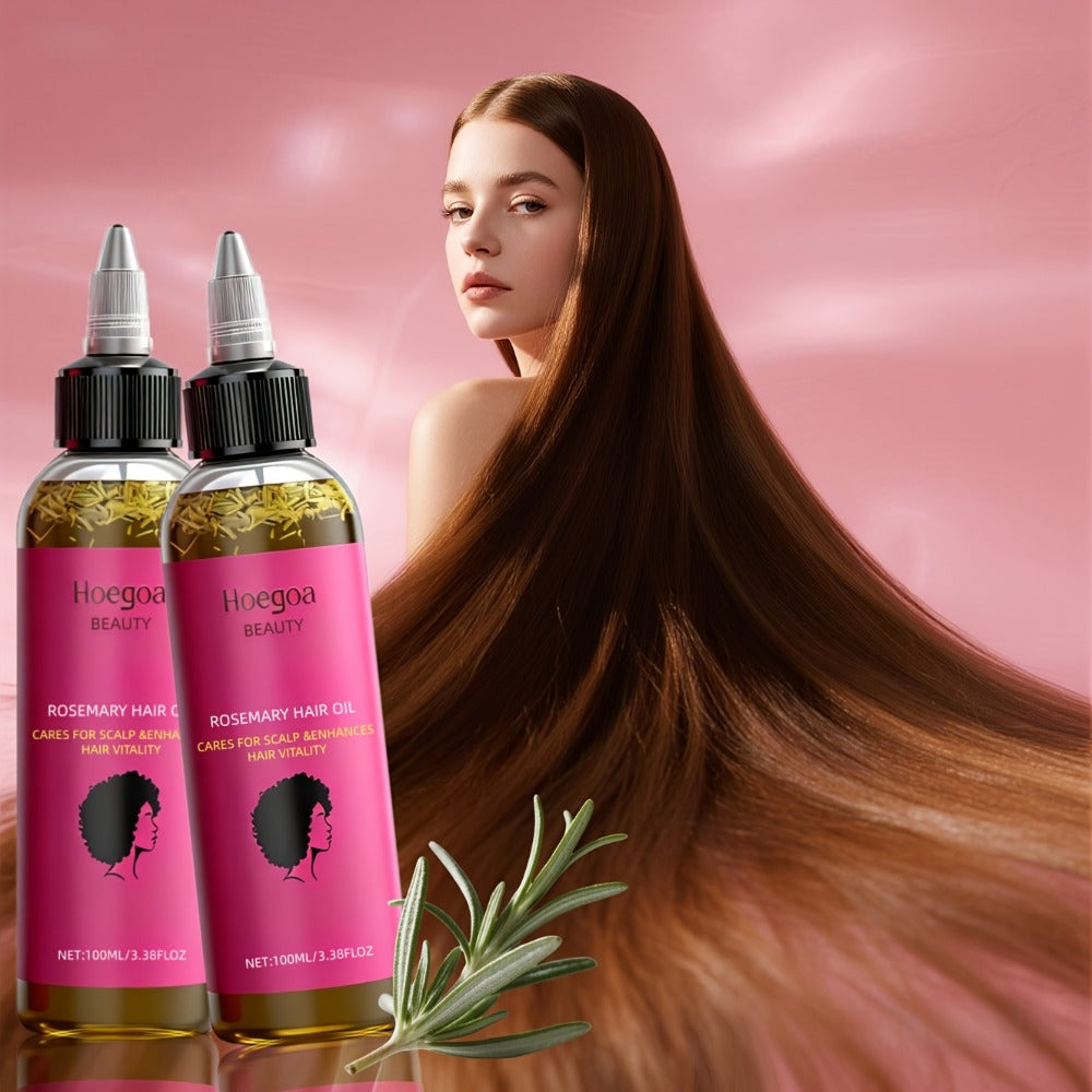 Rosemary Hair Oil 2 Pack Gift Set with Bataana Oil | Scalp Nourishing Moisturizing Hair Growth Treatment | Anti-Frizz Strengthening Natural Hair Oil for Women | Birthday Valentine' - product image 3