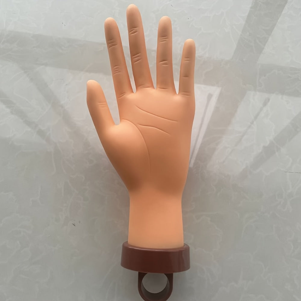 Bendable Nail Practice Hand with Stand – Reusable Mannequin Hand for Acrylic Gel Nail Training, Includes Fake Nail Tips & Nail Tools, Flexible Fingers for Realistic Practice – Begi - product image 5
