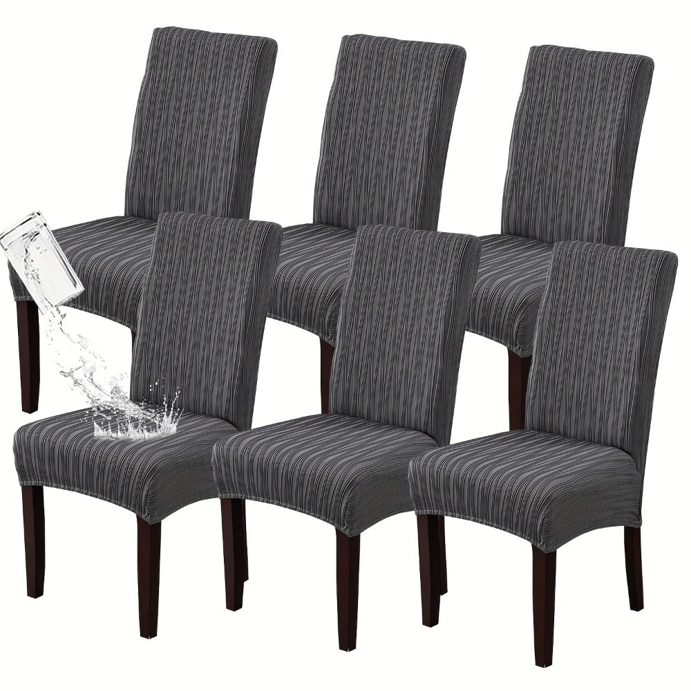 Dining Chair Covers Stretch Slipcovers Set of 4 or 6, Stain Resistant Removable Washable Chair Protector for Home Kitchen Restaurant Wedding, Spandex Jacquard Fabric, 7 Colors Avai - product image 5