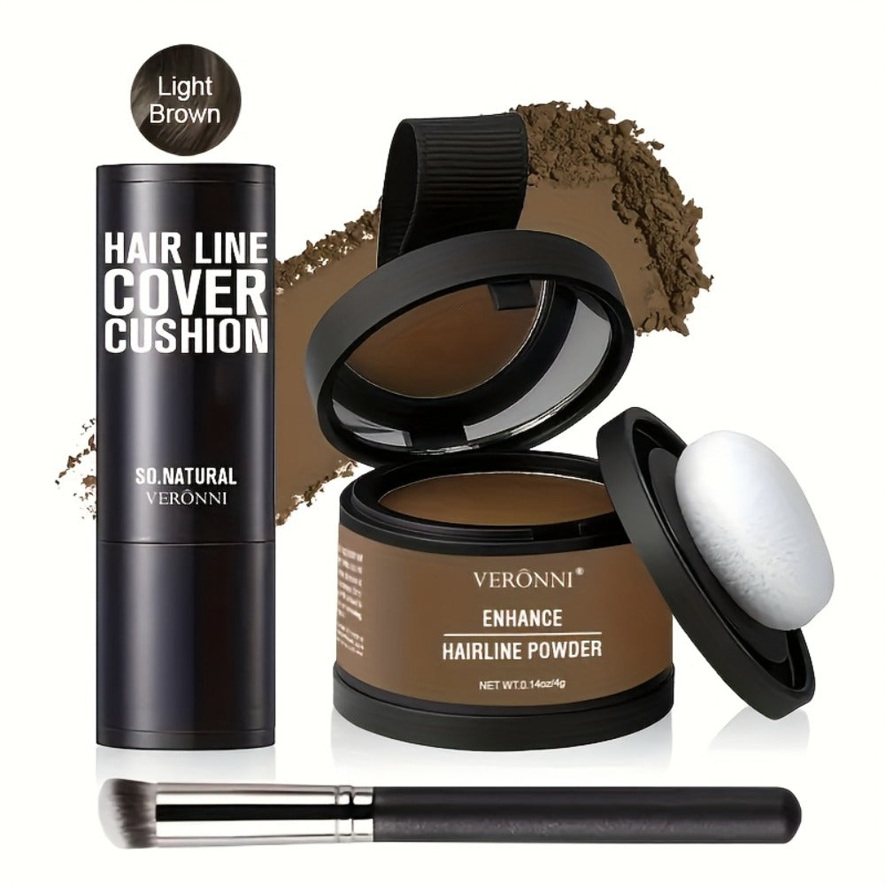 Hair Root Concealer Powder with Brush - Instantly Covers Gray Roots & Thinning Hairline, Plant-Based Keratin Formula, Natural-Looking Coverage for All Hair Types, Women & Men, 6 Sh - product image 9