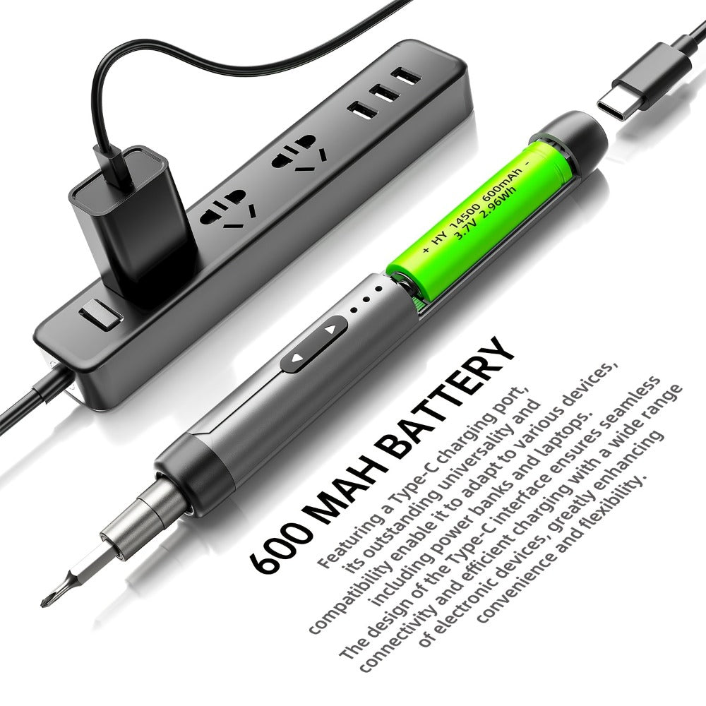 Electric Screwdriver Set 48-in-1, Cordless USB Rechargeable Precision Repair Kit with 38 Magnetic Bits for Phone, Laptop, Camera, Watch - product image 9
