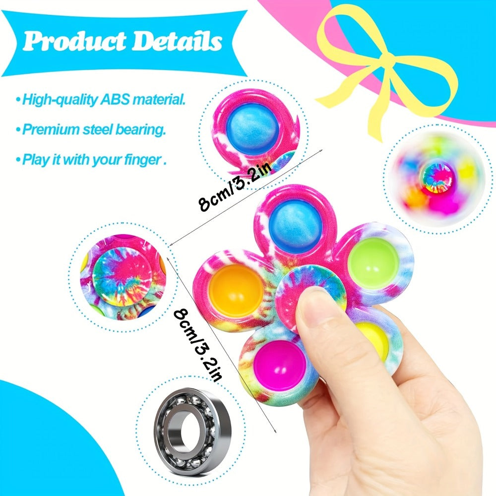 Stress Relief Spinner Toys for Kids ADHD Anxiety Focus Party Favors Classroom Prizes Goodie Bag Fillers Birthday Gifts Girls Boys – Sensory Fidget Spinners - product image 2