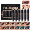 Shimmer Eyeshadow Stick Set 12 Pcs Double-Ended Glitter Cream Eye Shadow Pencil Waterproof Long-Lasting Squalane-Infused Makeup Kit for Women Daily Party Bridal - product image 10
