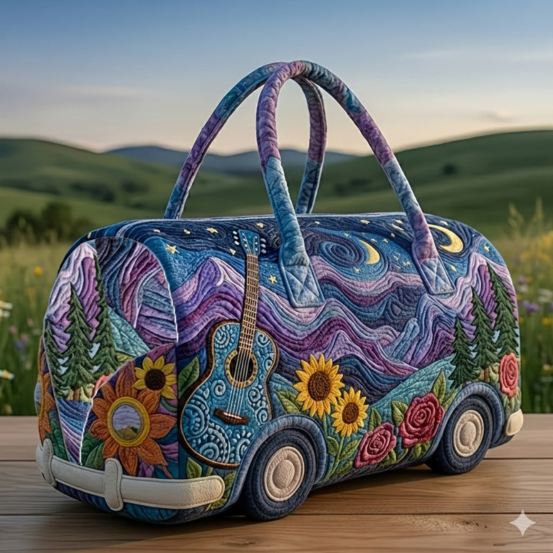 2026 New Quilted Patchwork Handbag, Vintage Patchwork Overnight Travel Bag, Fitness Clutch, Short Trip Overnight Bag - product image