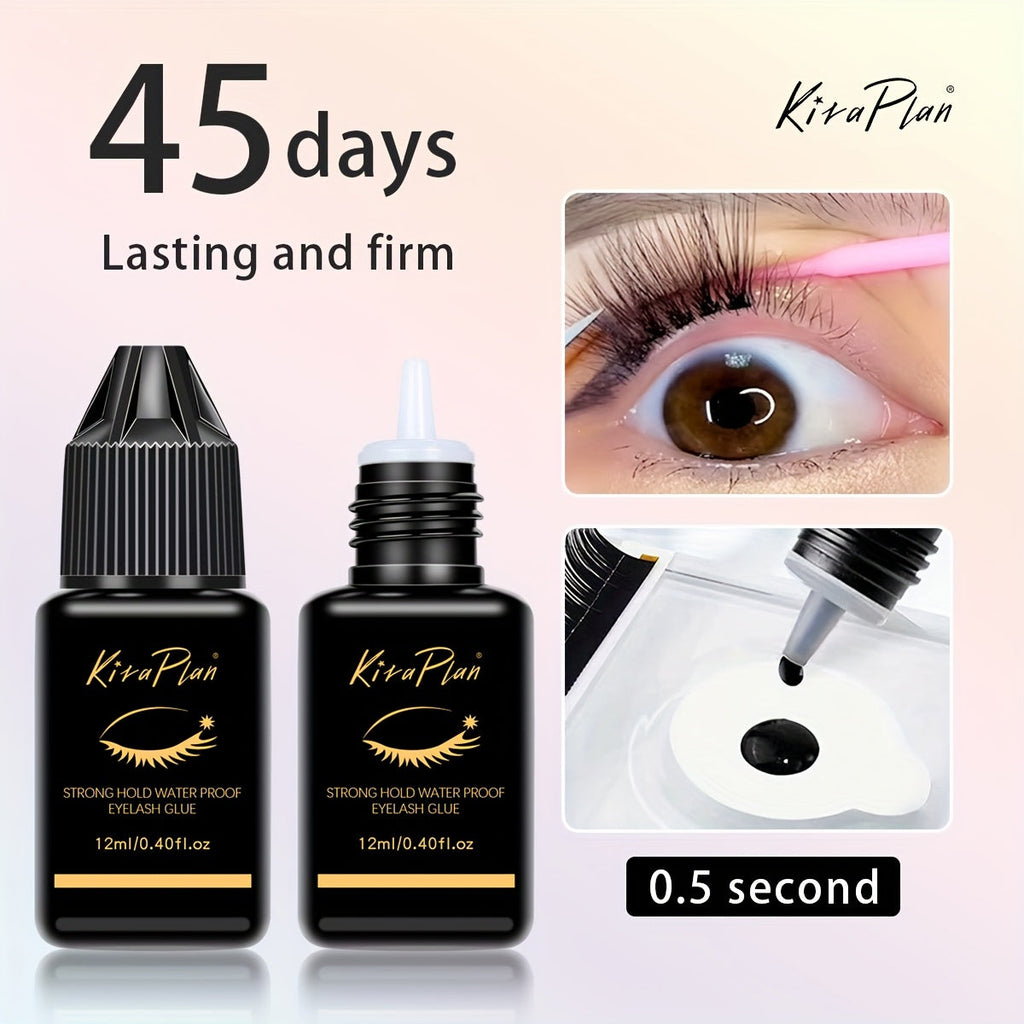 Odorless Lash Extension Glue Quick Dry Black Adhesive for DIY Individual & Cluster Lash Extensions – Self-Grafting Beginner-Friendly Eyelash Bond, Multiple Sizes Available - product image 14