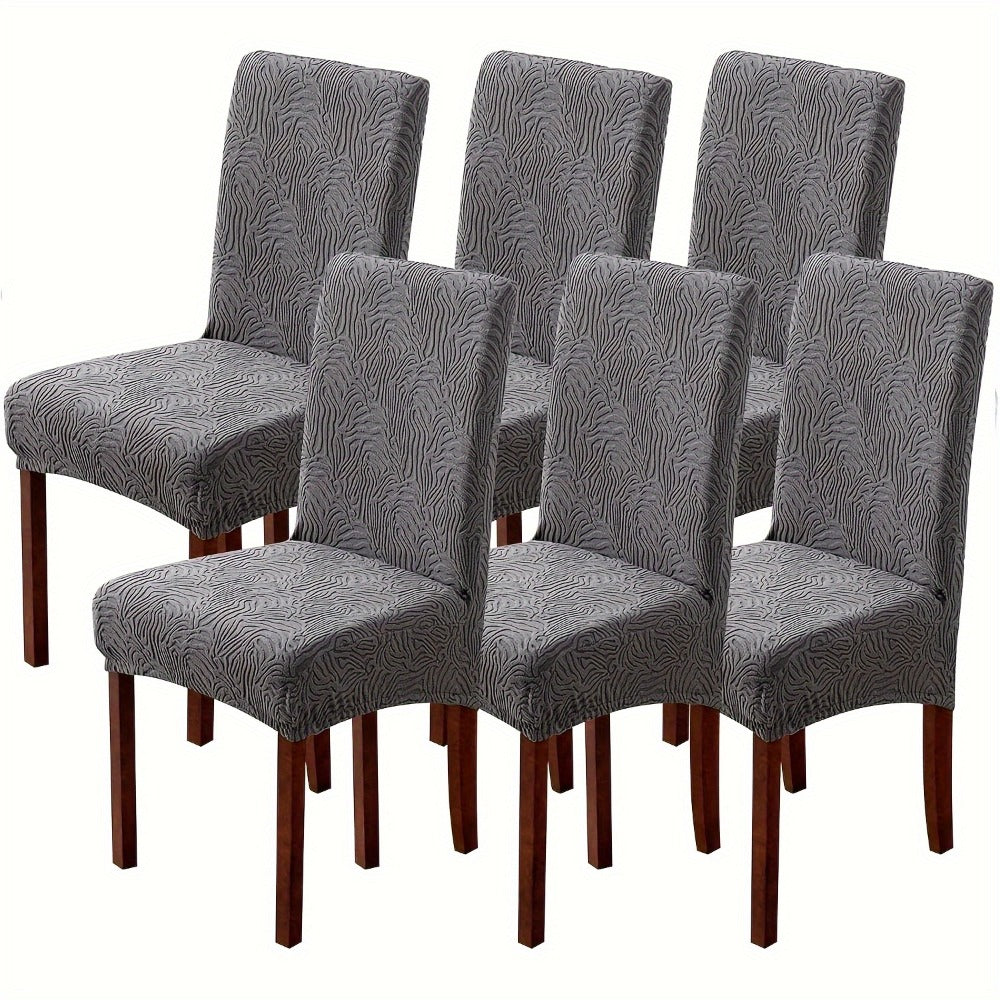 Dining Chair Covers Stretch Jacquard Slipcovers Removable Washable Chair Protector for Kitchen Hotel Restaurant Set of 4 or 6 - product image 27