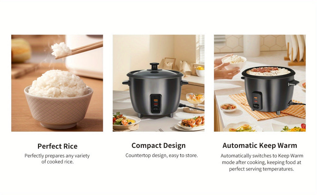 Rice Cooker & Yogurt Maker 1.5Qt – 6-Cup Non-Stick Electric Rice Cooker with Auto Keep Warm, One-Touch, Stainless Steel Liner, Steamer for Rice, Oatmeal, Soup & Yogurt - product image 15