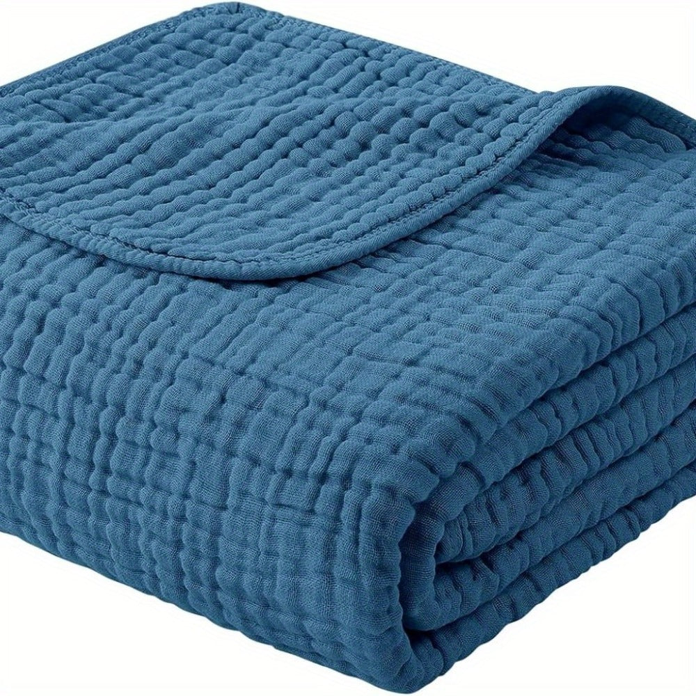 Morandi Cotton Muslin Blanket 6-Layer – Soft Gauze Throw for Couch & Bed, Lightweight Breathable All Season, Machine Washable, 6 Colors - product image 6