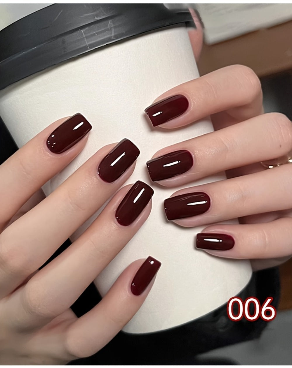 Gradient Gel Nail Polish Set 9pcs Ancola Red Collection – High Saturation Solid Gel, Shiny Gloss Finish, LED Curable Multifunctional Nail Gel | Spring Summer Ombre DIY Manicure Kit - product image 18
