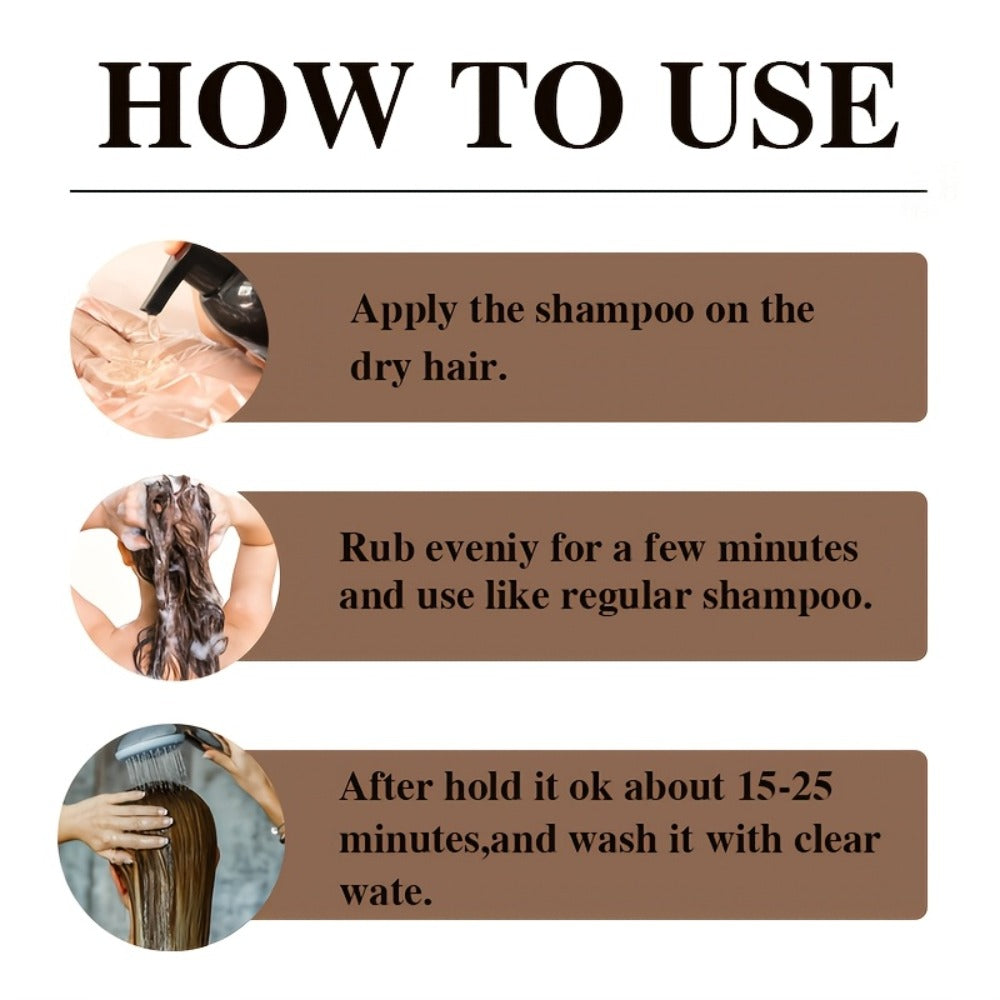7-in-1 Gray Hair Coverage Color Shampoo with Ginger Oil Biotin & Rosemary — Gentle Scalp-Safe Formula, No Ammonia, Long-Lasting Color, 3 Shades Brown Chestnut Brown Black, Men & Wo - product image 13