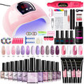Gel Nail Polish Kit with UV Lamp & Electric Nail Drill - 12 Colors Gel Polish Set, Poly Extension Gel, Top & Base Coat, Glitter Nail Art Complete Starter Set for Home Salon, Beginn - product image 31