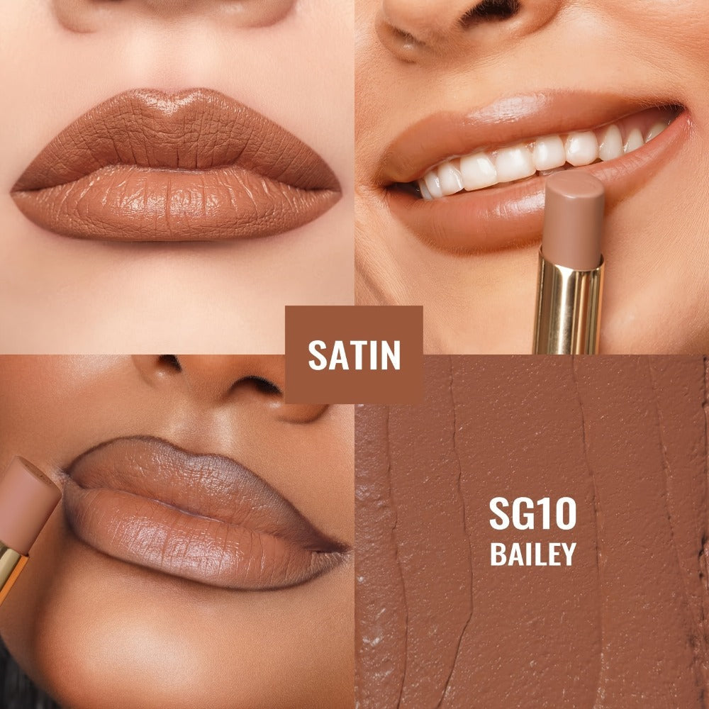 Oulac Nude Satin Lipstick Set 12g Each – Lightweight Moisturizing Full Coverage Cream-to-Satin Formula, Skin-Flattering Nude Lip Color Gift-Ready for Women All Skin Tones (LT-SG Nu - product image 11