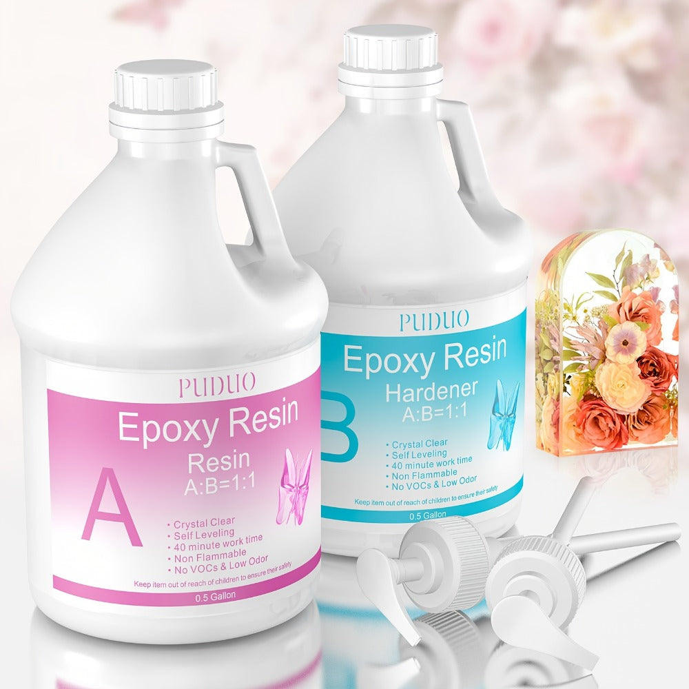 Ultra-Clear Epoxy Resin Kit 1 2 3 Gallon Fast Curing Bubble-Free Non-Yellowing – 2-Part AB Epoxy for Coatings Casting Countertops River Tables & DIY Crafts - product image 13