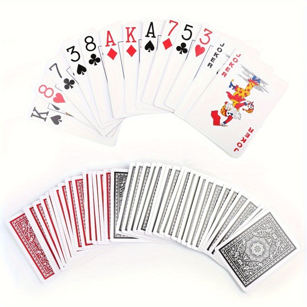 Large Print Poker Size Card Set for Texas Hold'em Blackjack Euchre Bridge Family Game Night Party & Senior Players | Jumbo Index Playing Cards 12 Decks (6 Red - product image 8