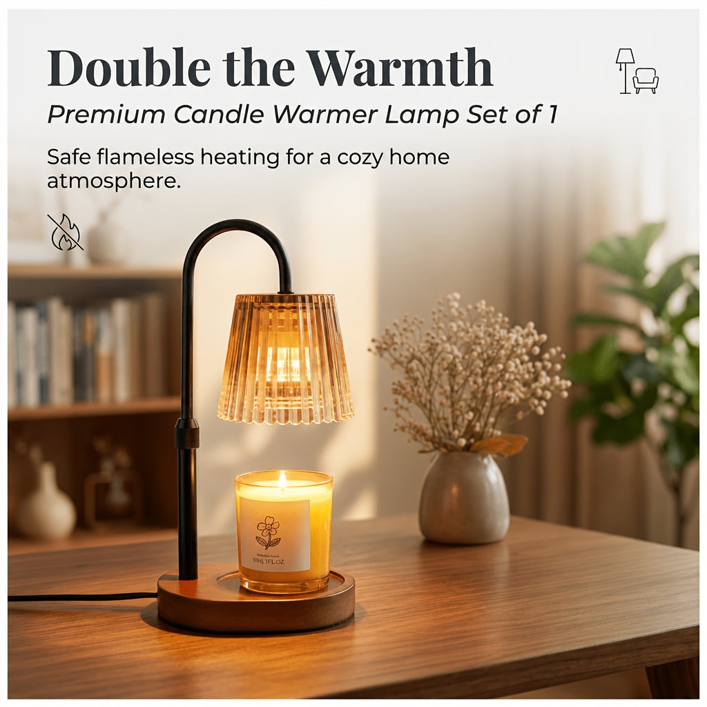 1 Pack Candle Warmer Lamp With Timer Dimmable, Birthday Gifts For Women Mom, House Warming Gifts New Home Decor, Wax Melt Warmer For Jar Candles No Bulb Included