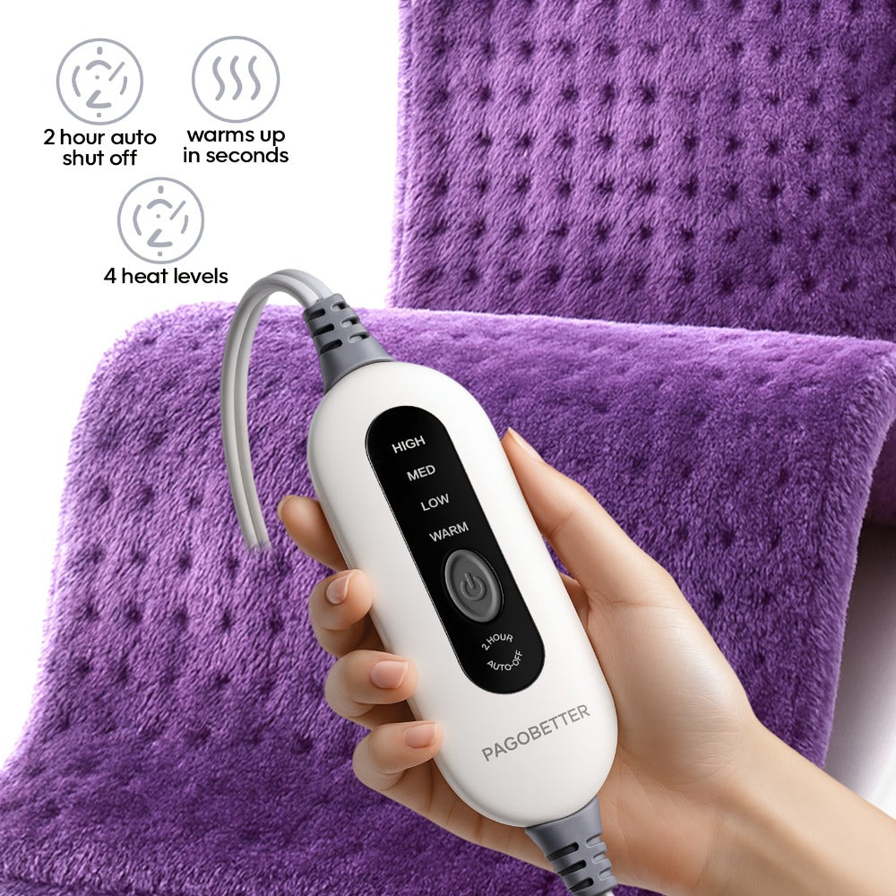 Heating Pad for Back & Neck Pain Relief – Ultra Soft Flannel, Fast Heating, Dry & Moist Heat, Auto Shut-Off, Machine Washable (Small 12x15in / Standard 12x24in / Large 17x33in) - product image 9