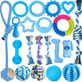 Dog Teething Toys Set with Rubber Chew Toys, Rope Toys & Interactive Balls for Small & Medium Breed Dogs, Durable Teething Relief Bundle – Puppy Chew Toys 20 - product image