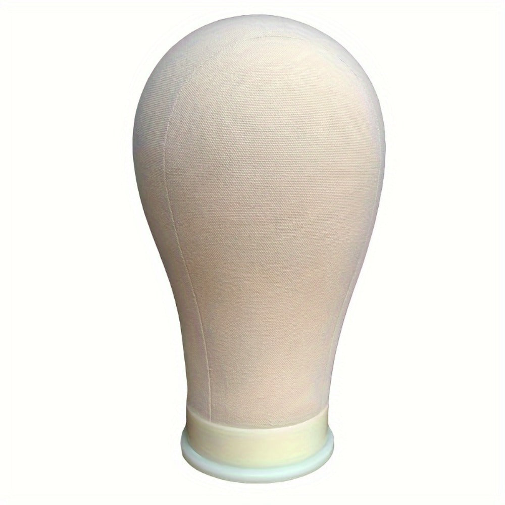 Wig Stand with Mannequin Head Canvas Block 22 Inch Tripod T-Pins Bristle Brush | Complete Wig Styling Kit for Home Salon Cosplay DIY Wig Making - product image 5
