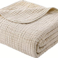 Morandi Cotton Muslin Blanket 6-Layer – Soft Gauze Throw for Couch & Bed, Lightweight Breathable All Season, Machine Washable, 6 Colors - product image 19