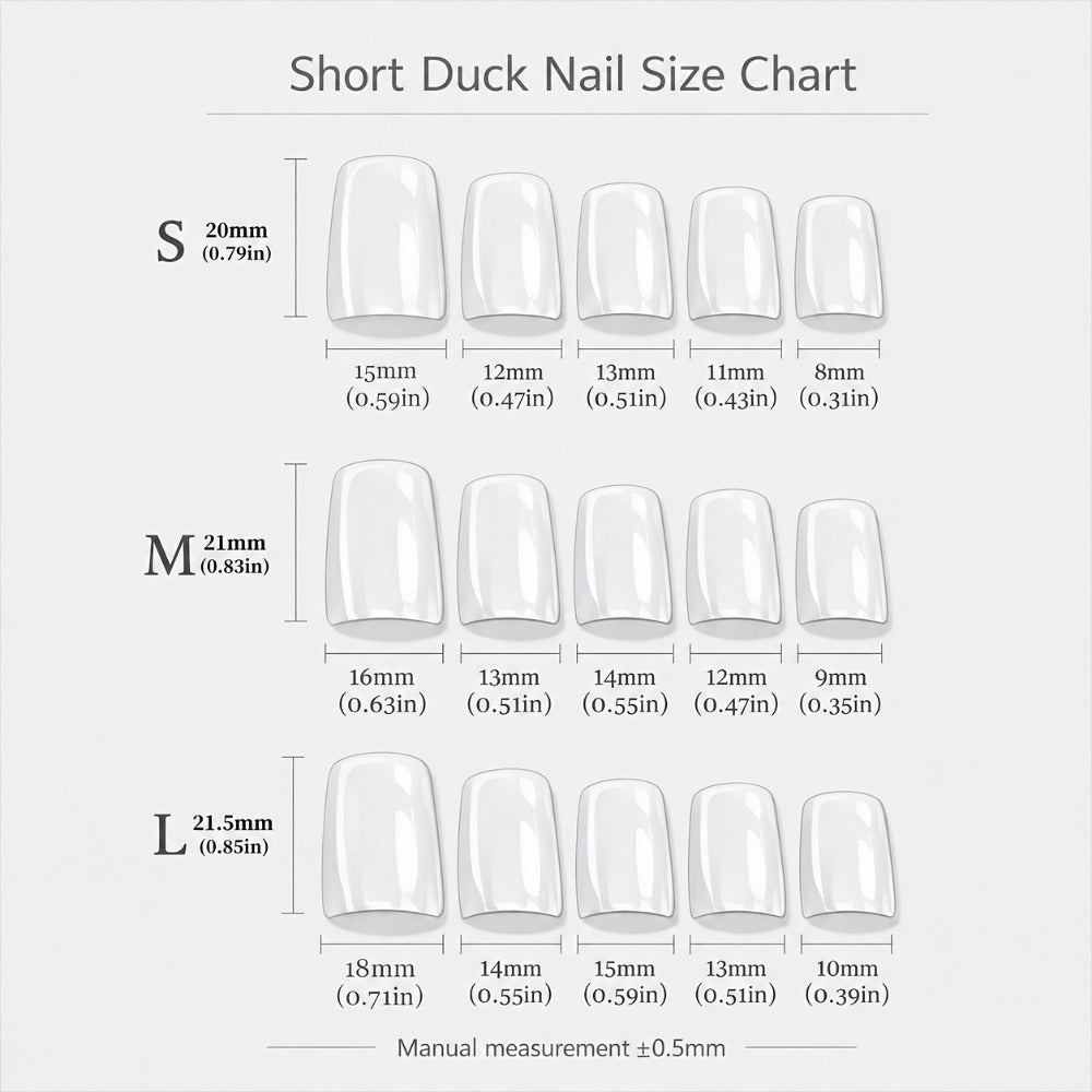 Short Duckbill Press On Nails 3D Red Lips Skull Cherry Bow Rhinestone – Zebra Stripe Polka Dot Sweet Cool Acrylic Nail Art Set for Party, Date Night & Daily Wear, 10pcs S/M/L with  - product image 12