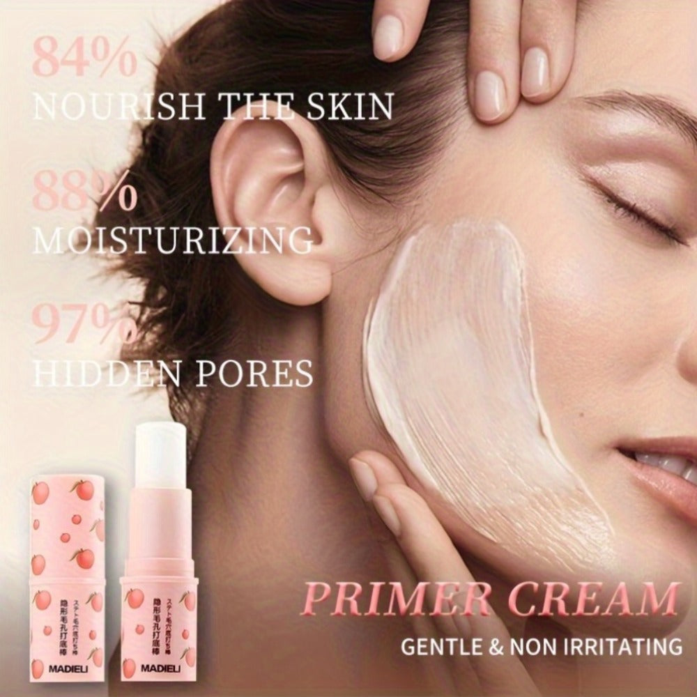 Sakura Primer Stick with Cherry Blossom Extract — Tinted Lightweight Makeup Base, Smooth Blending Natural Finish, Pore Smoothing Brightening Formula for Light to Beige Skin, J-Beau - product image 5