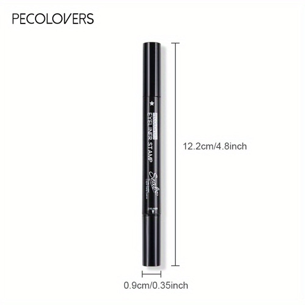 Winged Eyeliner Stamp Pen Set Double-Ended 8 Wing Styles Waterproof Quick-Dry Liquid Liner Kit for Beginners Red Black Cat Eye Makeup Tool Symmetrical Flick - product image 5