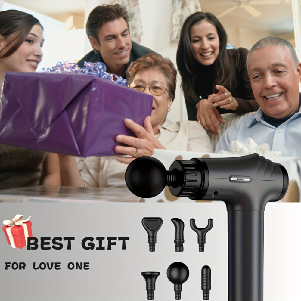 Massage Gun Deep Tissue - GVBER 6-Head Handheld Muscle Massager for Body Pain Relief, Relaxation & Recovery - Gift for Women Men - product image 4