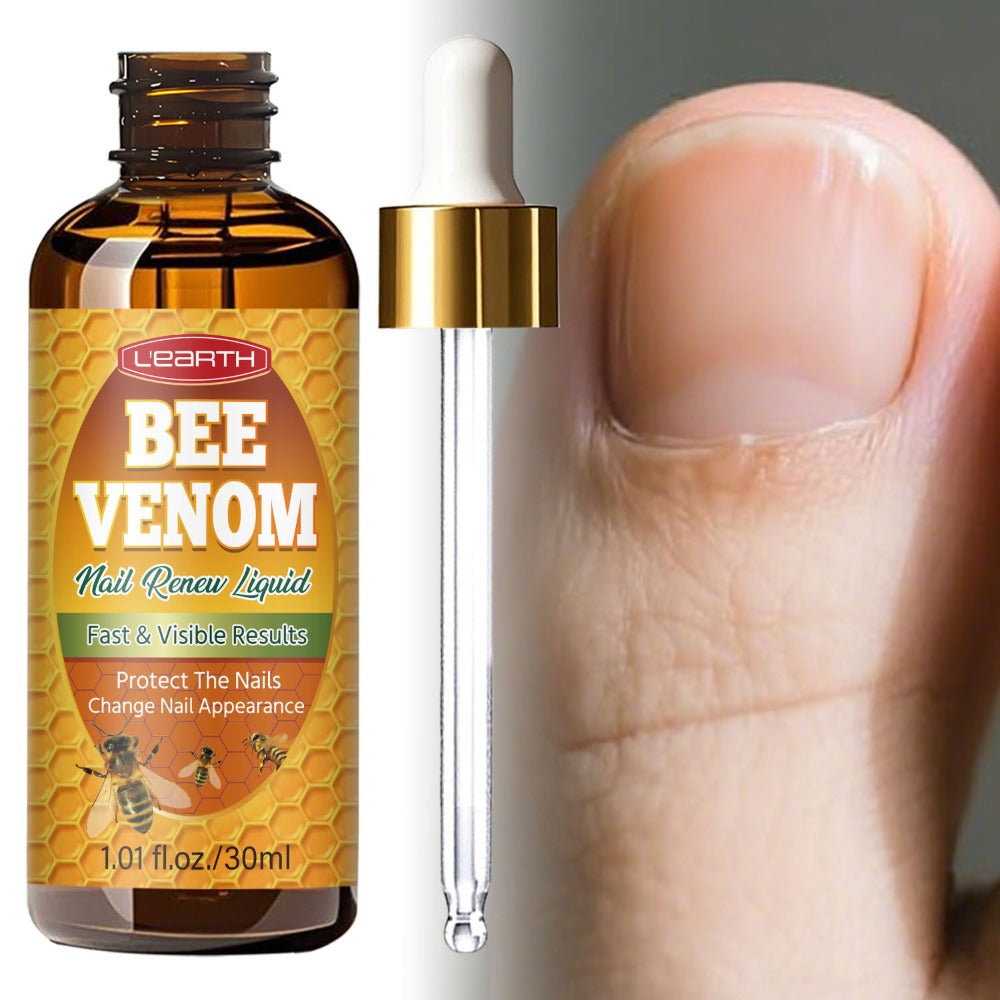 Toenail Repair Solution with Bee Venom Extra Strength Formula for Damaged Discolored Brittle Nails Nail Restoration Serum Visible Results in 7 Days 1.01 fl oz 30ml - product image