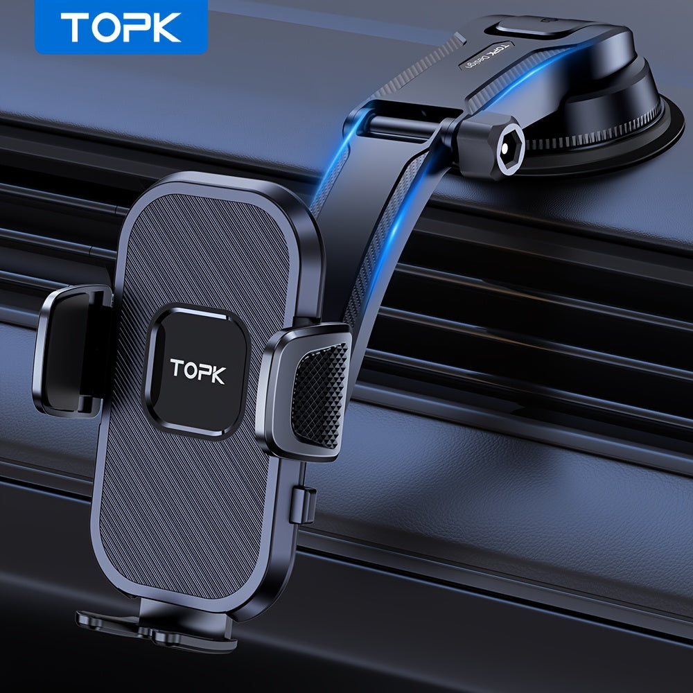 Upgrade Car Phone Holder Mount, Universal Cell Phone Car Mount for Dashboard Car Dash Mount Mobile Holder for iPhone, Samsung and All Android Smart Phones - product image