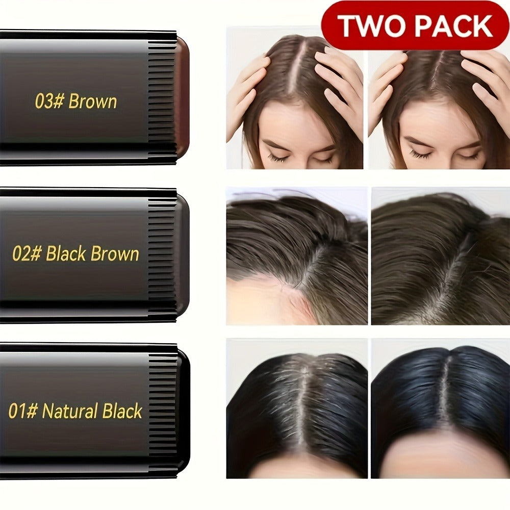 Portable Gray Root Cover Stick 2pcs — Disposable Hair Root Touch-Up with Plant-Based Squalane | Instant Long-Lasting Gray Coverage | No Water Needed | 3 Shades | All Hair Types - product image 4