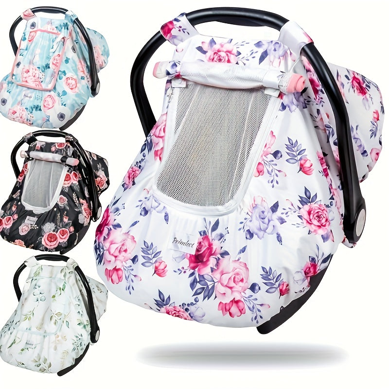 Car Seat Cover for Baby, Minky Baby Car Seat Cover, 3-In-1 Car Seat Cover, Soft and Breathable Car Seat Cover for Infant, Baby Items, Newborn Necessities - product image 5