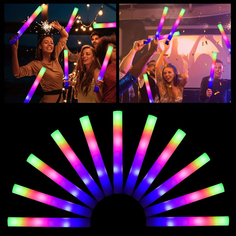 LED Glow Sticks Party Set – Foam Glow Sticks with 3 Light Modes, Glow Glasses, Headbands & Finger Lights for Rave, Wedding, Birthday, Concert, Halloween, Christmas & New Year Party - product image 5