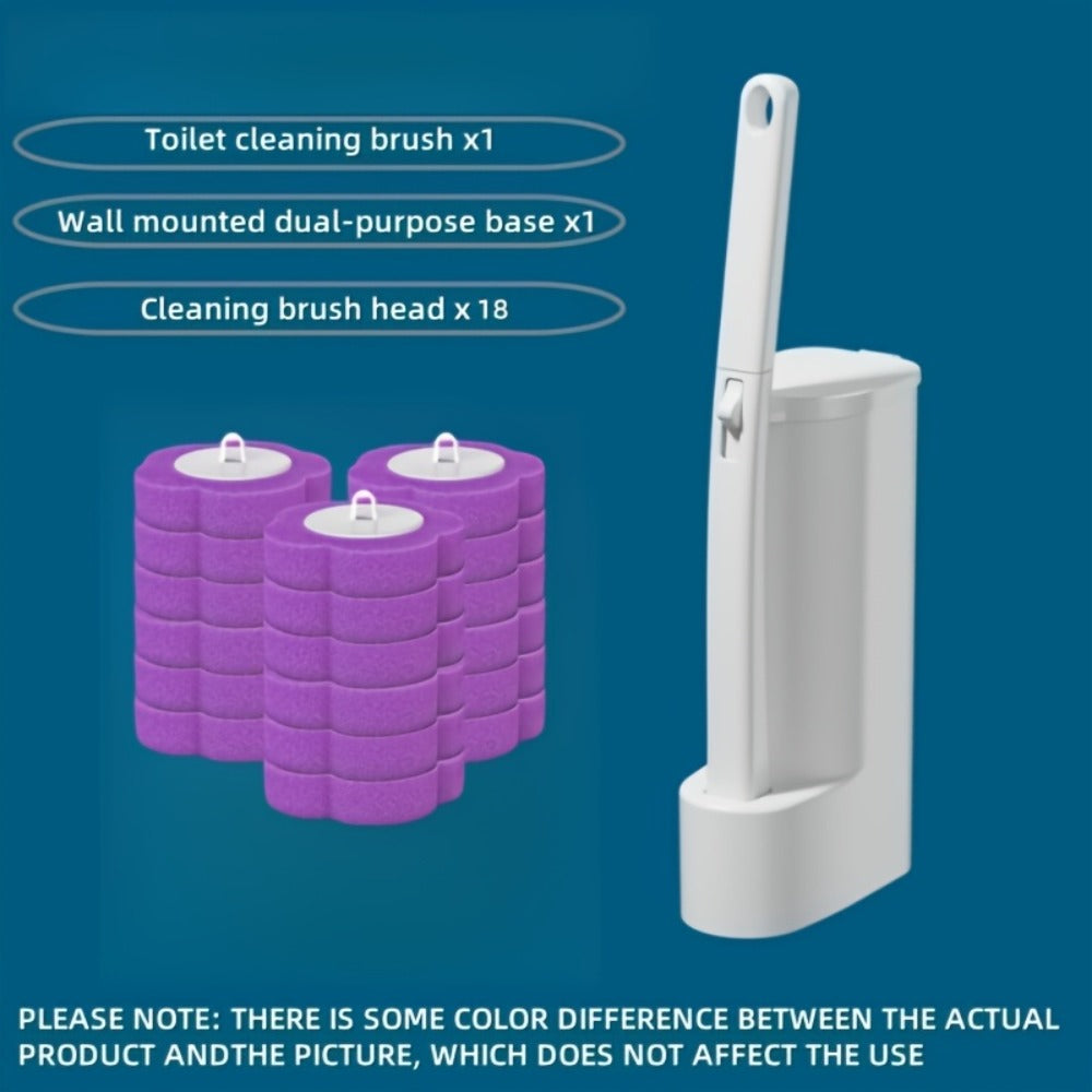 Disposable Toilet Brush Set with Replacement Heads – Hygienic No-Touch Bathroom Cleaning Brush with Stand Easy Install - product image 8