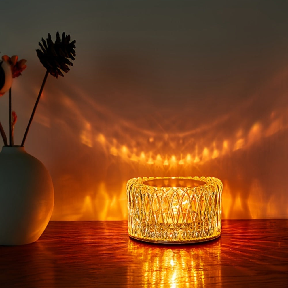 RGB LED Desk Lamp 16 Color Crystal Effect - Portable Battery Powered Night Light with Remote & Touch Control, 3-Level Dimming, Color Changing Mood Light for Bedroom Party Halloween - product image 13