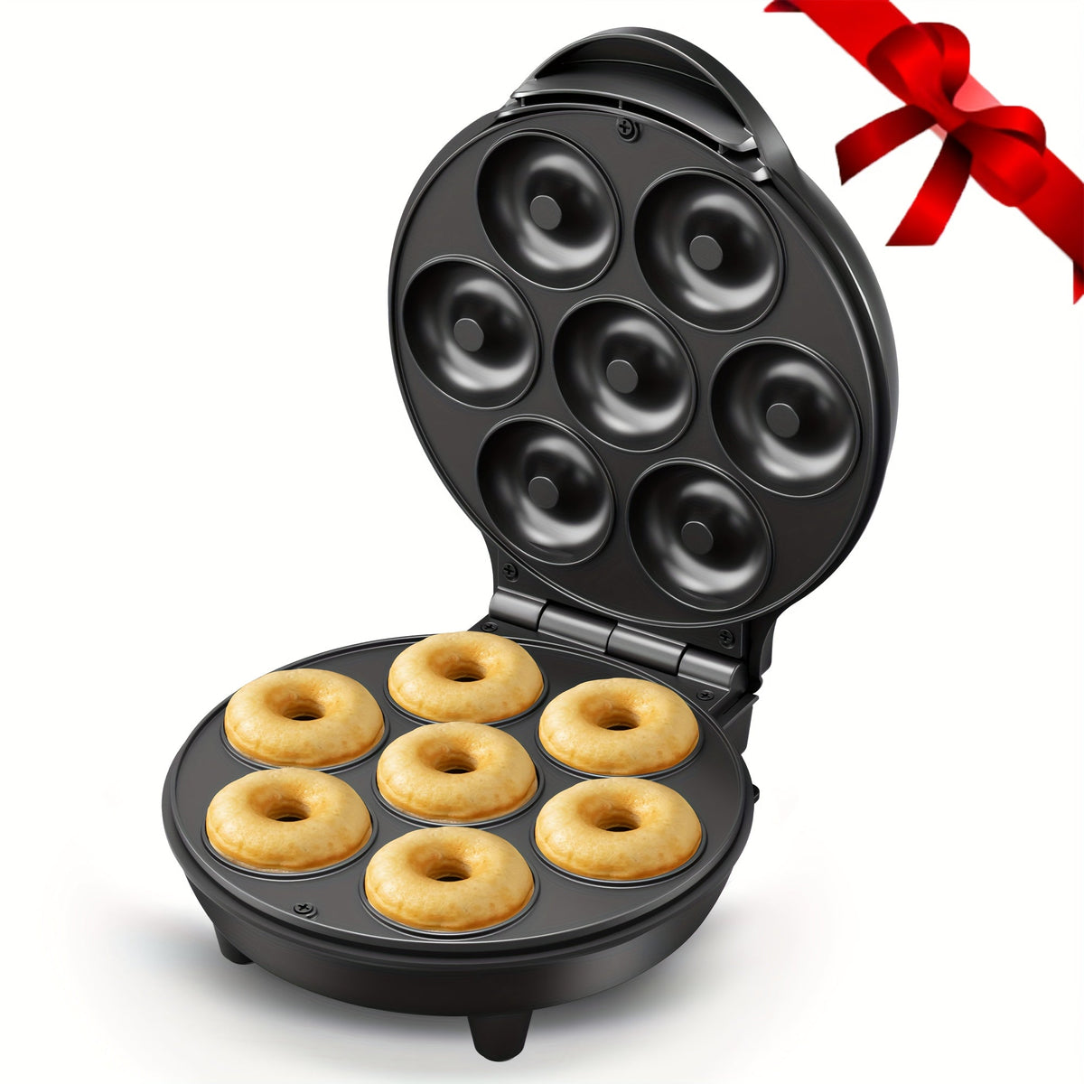 Mini Donut Maker Machine 7 Slots - Non-Stick Electric Donut Maker for Kids, Quick Breakfast Snack Dessert Baking, Makes 7 Mini Donuts - product image 9