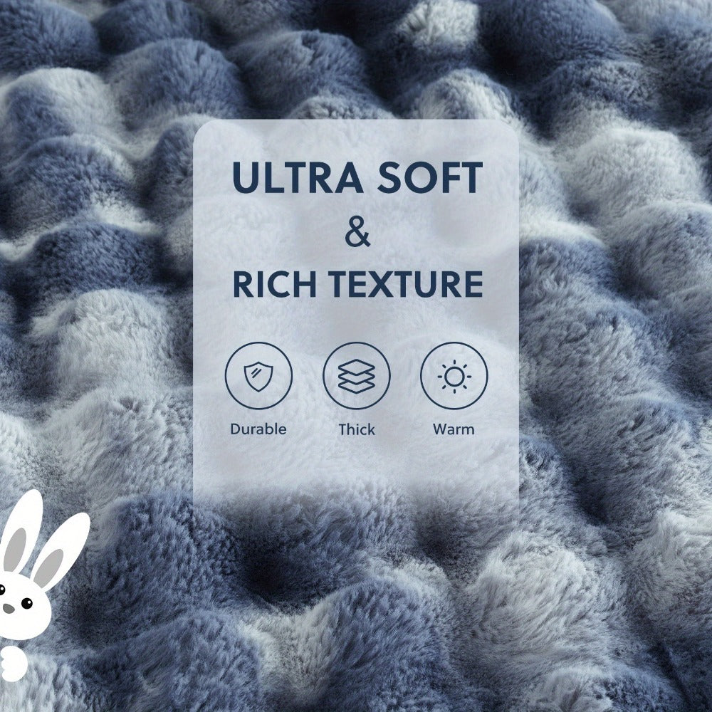 Faux Rabbit Fur Throw Blanket – Ultra-Soft Plush Fleece for Bed, Couch, Sofa & Travel, All Season, 11 Colors, Throw to King Size - product image 2