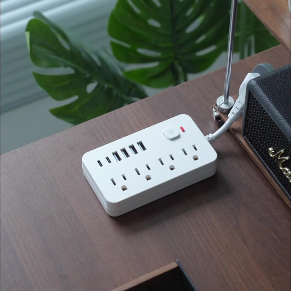 Outlet Extender Power Strip Wall Mountable 14-in-1 10-in-1 with 8 AC Outlets 6 USB Ports 2 USB-C One-Touch Control Switch Overload Protection Short Cord Design for Home Office Scho - product image 11