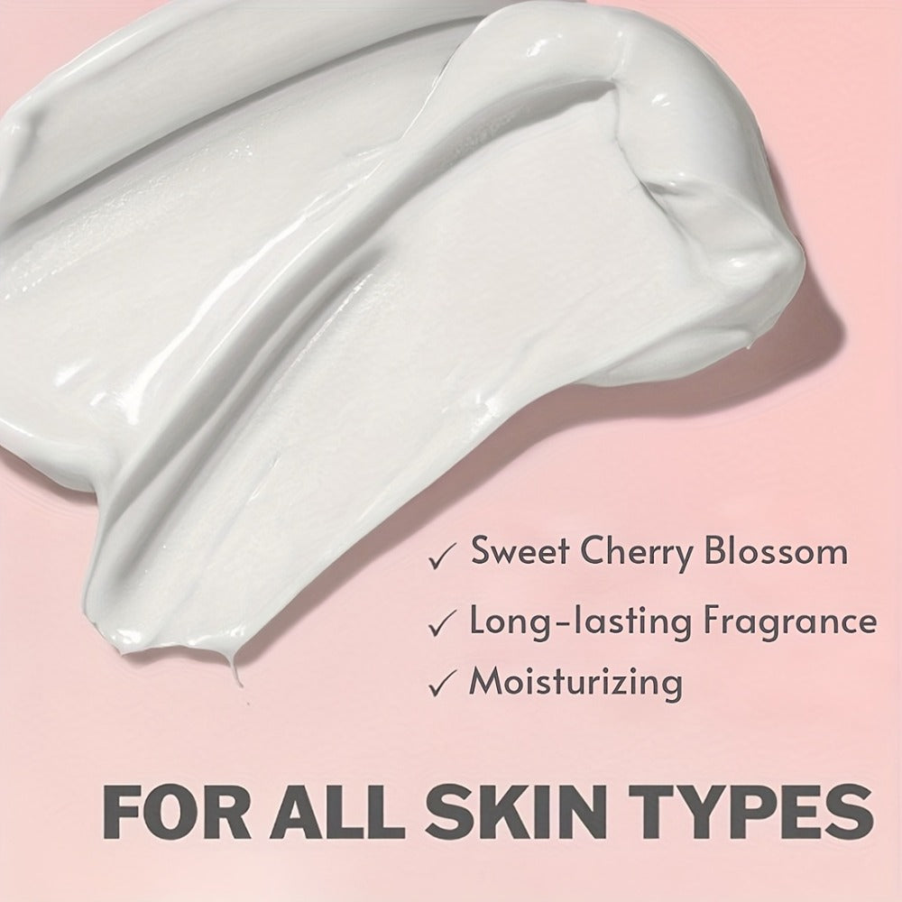 Cherry Blossom Body Lotion 8oz – Vitamin E & Glycerin Moisturizing Cream Non-Sticky 12-Hour Hydration Nourishing Day & Night Skin Care for All Skin Types Women - product image 6