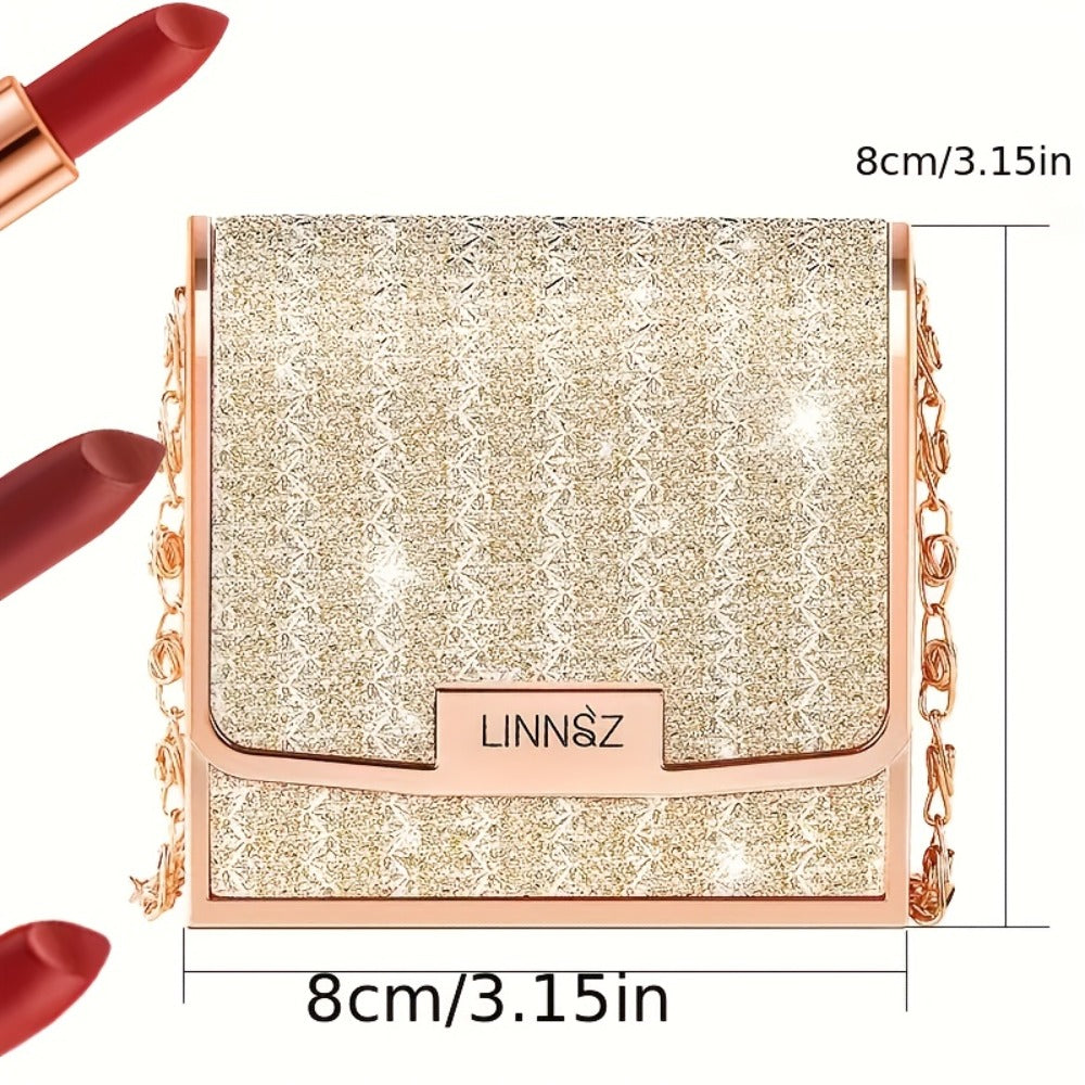Matte Lipstick Gift Set 3pcs in Silvery Chain Bag Box — Velvet Finish Waterproof Long-Lasting Red Lip Color, Conditioning Formula 3.5g Each, Perfect for Valentine's Day Mother's Da - product image 4