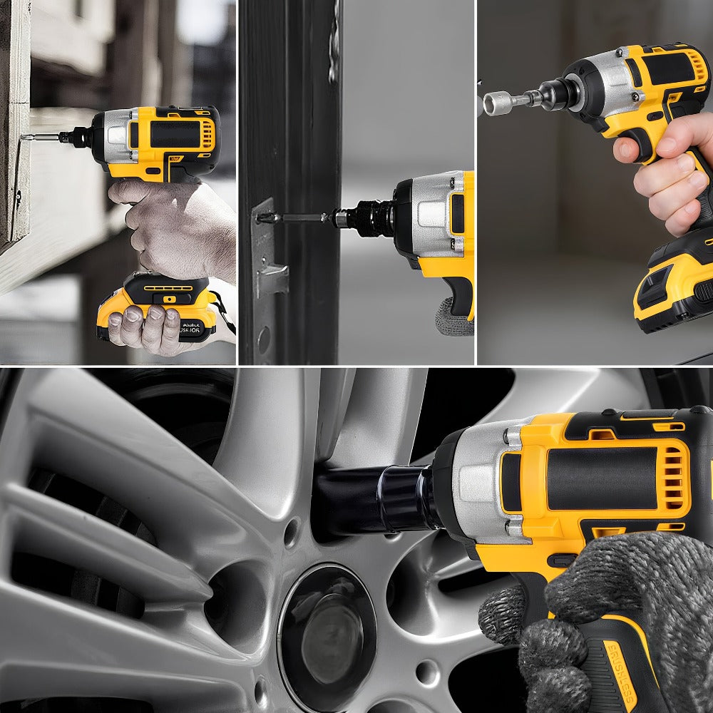 Cordless Impact Wrench 1/2 Inch Brushless – 450N.m 259Ft-lbs High Torque Impact Gun, 3300RPM Variable Speed, 12 Sockets, Fast Charger & Dual Battery Options for Auto Repair & Home  - product image 21