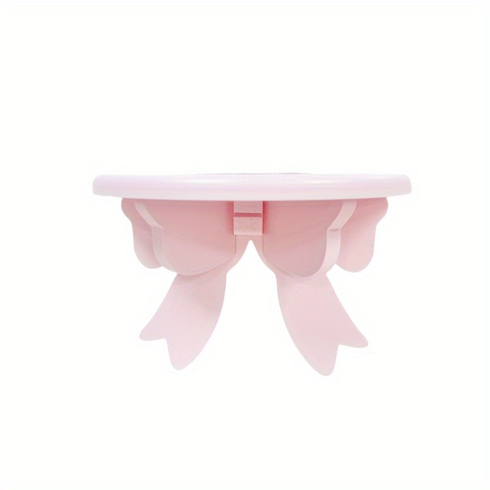 Floating Wooden Wall Shelf with Bow Design - Wall-Mounted Storage Rack for Bathroom Kitchen Living Room Bedroom Decor - product image 4